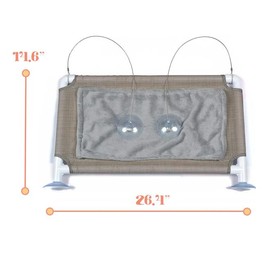 Kitty Lawn Window Lounge Kit – Real Grass Enrichment for Cats, Sleek Design for Home Aesthetics, Perfect for Window