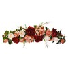 32" Rose/Peony/Hydrangea Swag (Burgundy)