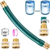 HappyAlley Rain Barrel Linking Kit, 8 inch Rain Barrel Hose