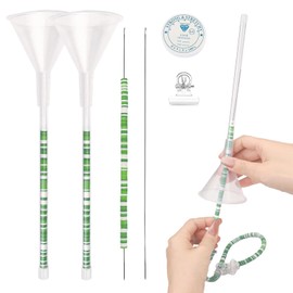 2 Pack Beading Funnel Beading Tools Kit for Clay Bead,Necklace and Bracelet Making Kits,Clay Bead Spinner Bracelet Maker for Beading Needles Supplies,Bracelets,Necklace Jewelry Making