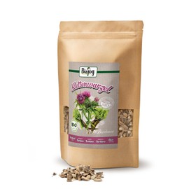 Biojoy Organic Burdock Root Tea (500g), Dried and Finely Cut Burdock Root, Slightly Tart (Radix Bardanae)