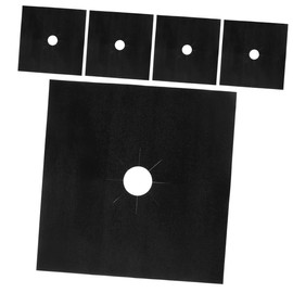 Operitacx 5Pcs Gas Stove Burner Covers Washable Stove Protection Pads Durable Stovetop Liners Easy to Clean Kitchen Accessories Fits Gas Cookers Heat Resistant