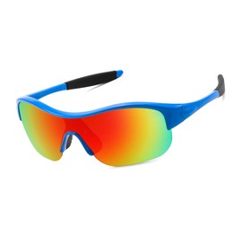 FEISEDY Polarized Sports Sunglasses for Kids Youth Baseball Cycling Running Glasses for Boys Girls Age 3-12 B0142