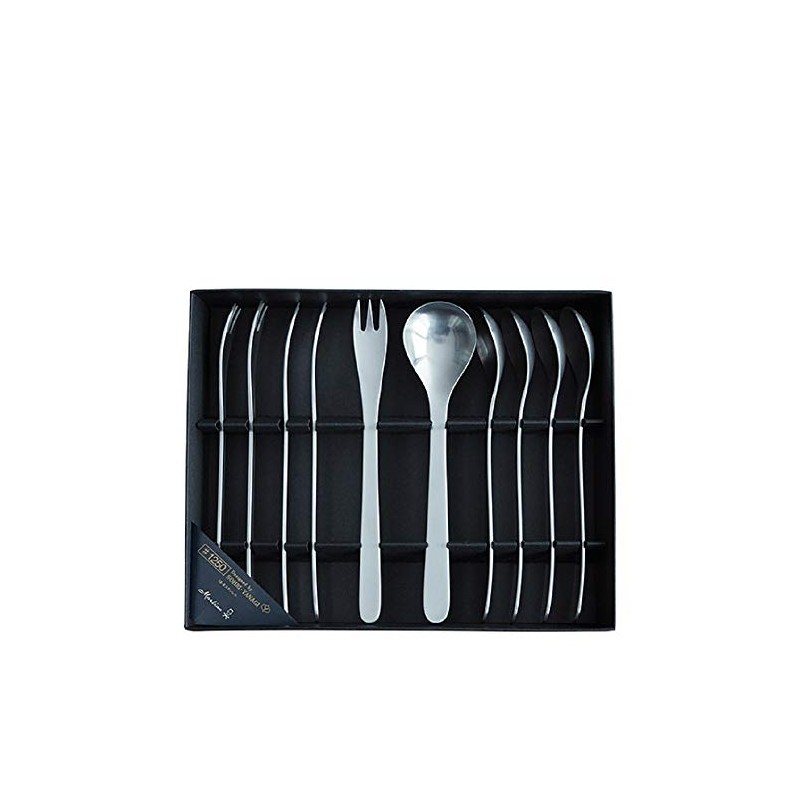 Sori Yanagi 121517010011 #1250 Stainless Steel Teaspoon & Princess Fork