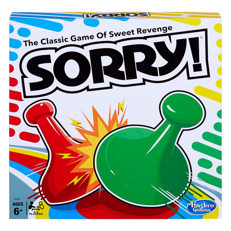 Sorry! Board Game for Kids Ages 6 and Up; Classic