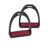 Shires Coloured Compositi Stirrups 686, Burgundy, Adults