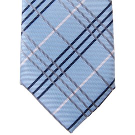 Retreez Corbata preatada de microfibra tejida a cuadros, Azul / Patchwork, 4-7 Años