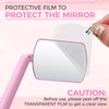 Miuffue Flexible Large Square Lash Mirror, 260°Rotation Folding Portable Eye