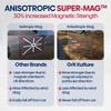 GRITKULTURE American Flag Perfect-Cut Super Magnet 2 Pack for Trucks,