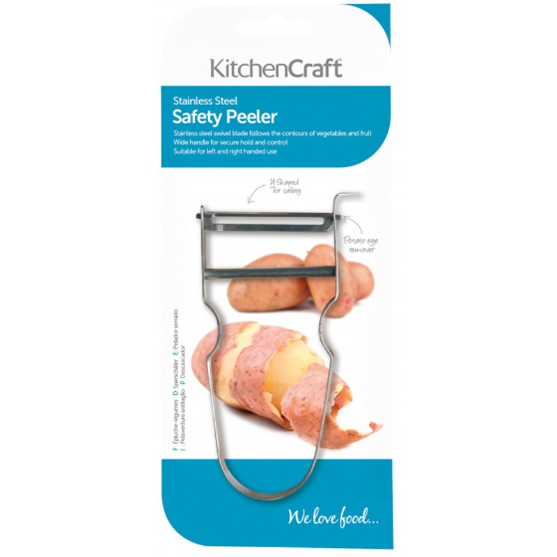 KitchenCraft Y-Shaped Potato Peeler, Stainless Steel, Silver