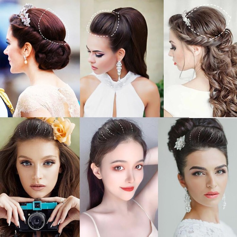 2Pcs Brown Black Hair Comb Bump It Up Volume Hair