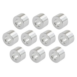 POSH FAITH 301008 Motorcycle Supplies, Aluminum Universal Color Set, Inner Diameter: 0.3 inches (8 mm), Outer Diameter: 0.6 inches (16.5 mm), Thickness: 0.4 inches (10 mm), Pack of 10