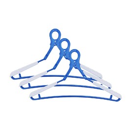 Laundry Drying Hangers My Laundry 2 Dry Hangers DX Blue DX with Extendable Shoulder Pads Set of 3