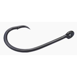 Gamakatsu Octopus Circle Hook in-Line Pt. 4 x Strong Tackle, Straight Eye, Size: (6 Pack) NS Black