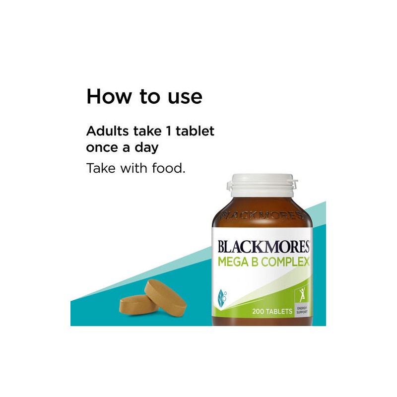 Blackmores Mega B Complex 200 Tablets