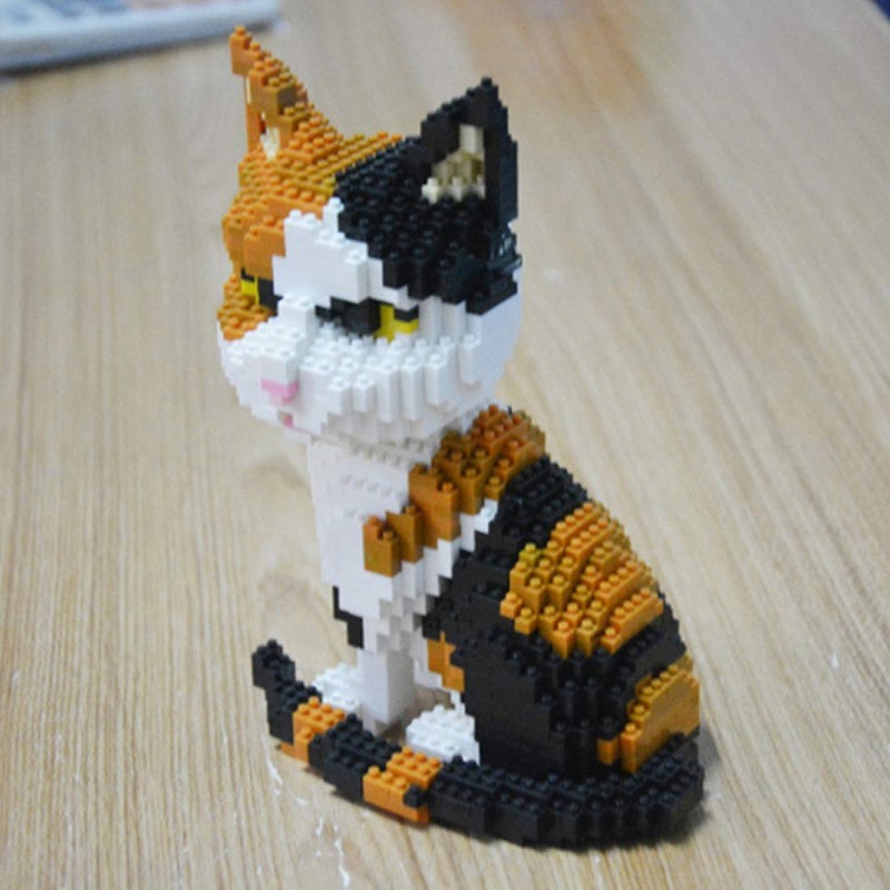 Balody Various Cat Nano Block Kits - Figure built with
