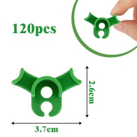 Pack of 120 Plant Benders, 90 Degree Plant Support Clips, Plant Training Bending Clips, Plant Training Bending Clips, Plant Trainer Low Load, Plant Clips for Climbing Plants