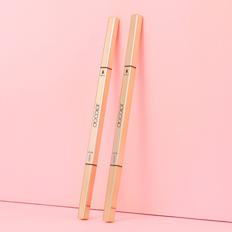 Docolor Eyebrow Pencil Waterproof with Eyelash Brush Pack of 2