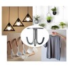 NELXULAS Stainless Steel Heavy Duty 3-Claw Coat Hook, Robe Hanger