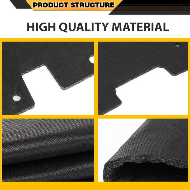 CNNELL Hood Insulation Pad Compatible with Chevy S10 GMC Sanoma