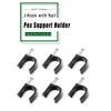 Rierdge 100 Pieces Half Clamps J-Hook with Nail, 1/2 &