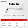 Titanium Alloy Hex Key Wrench Spanner, Non-Magnetic, High/Low Temp Stable,