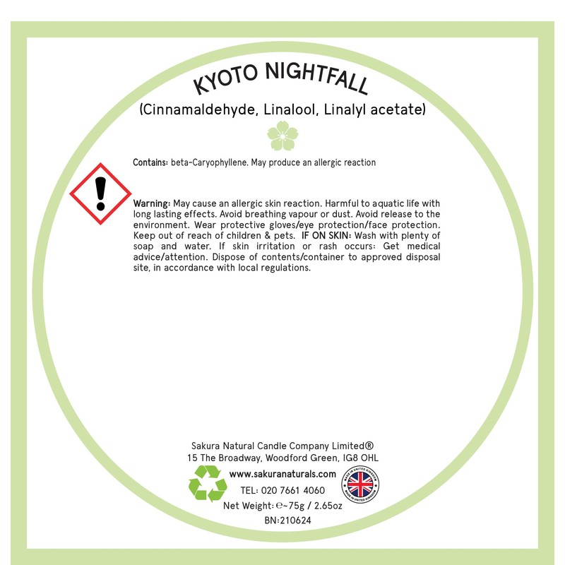 Wax Melts Kyoto Nightfall - Luxury Hand-Poured, Strong Scented with