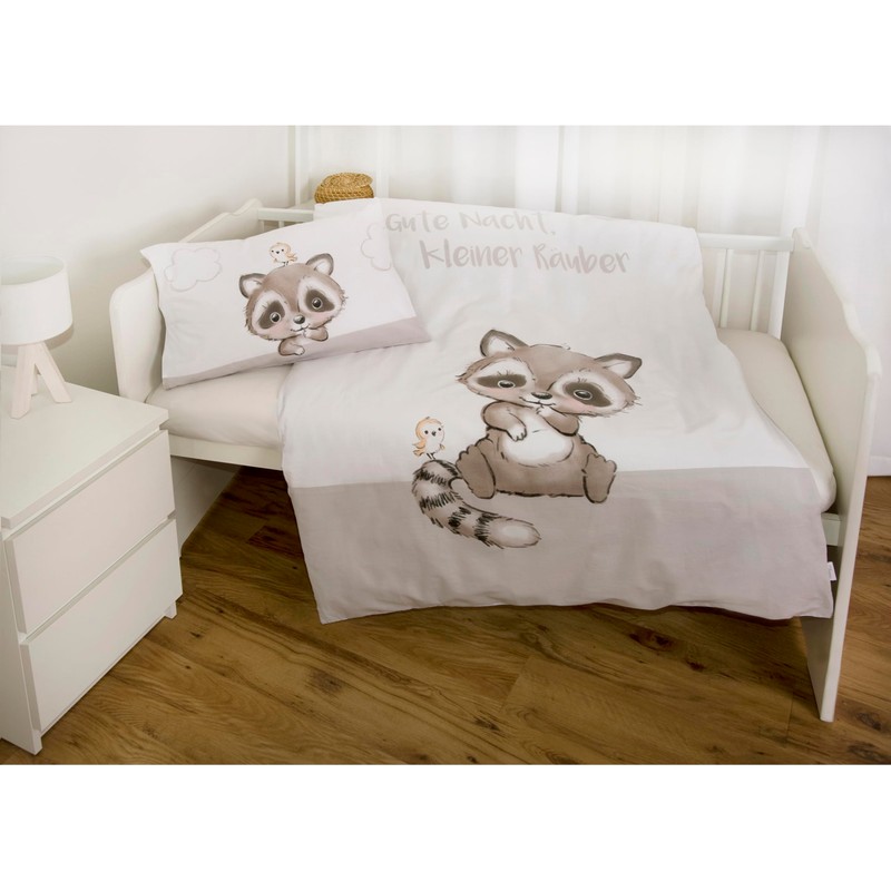 Herding Babybest Little Robber Bed Linen, Made in Green, Pillowcase
