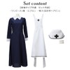 Brightlele Halloween Cosplay Costume, Nurse Outfit, Long, Women's cos012-M