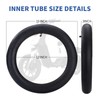 16x3.0 Inner Tube with 65°Angled Valve Stem, Replacement Bike Tube