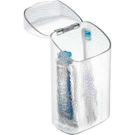 53450 Rain Toothbrush Holder Dental Center for Toothpaste, Electric Toothbrush, Water Flosser, Bathroom Countertop Organizer, Clear - Color: Pack of 1