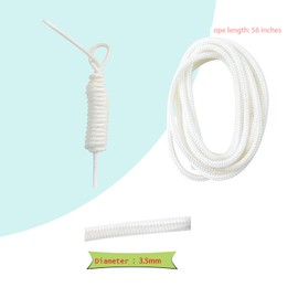 RAROZEEK Pull Cord Rope for Champion 2500 3500 4000w Generator Parts Honda and Clones GX160 GX200 Predator 212cc Engine Recoil Starter Pull Start Cord 3.5mm 4.27ft (5 Pack Rope with 2 Handles)