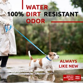 Correa impermeable para perro, correa antideslizante para perros grandes, perros pequeños y medianos, correa de perro resistente con resistente al agua y a la suciedad, correas largas o cortas para perros de niño y niña (6 tamaños)