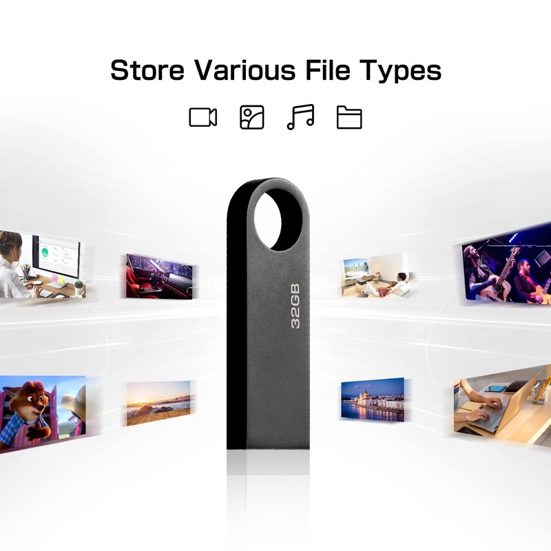 USB Stick 32 GB, Mini Memory Stick, 32 GB, Waterproof