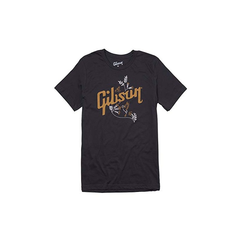 Gibson Hummingbird Tee, Grey Large