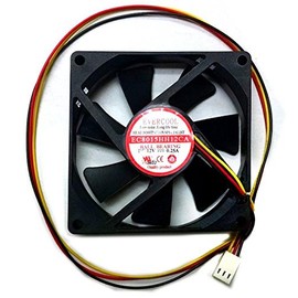 Evercool 80x80x15mm Ultra High Speed 12 Volt Fan-EC8015HH12CA