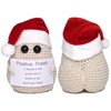 DICHA Crochet Positive Potato with Christmas Hat- Cute and Funny