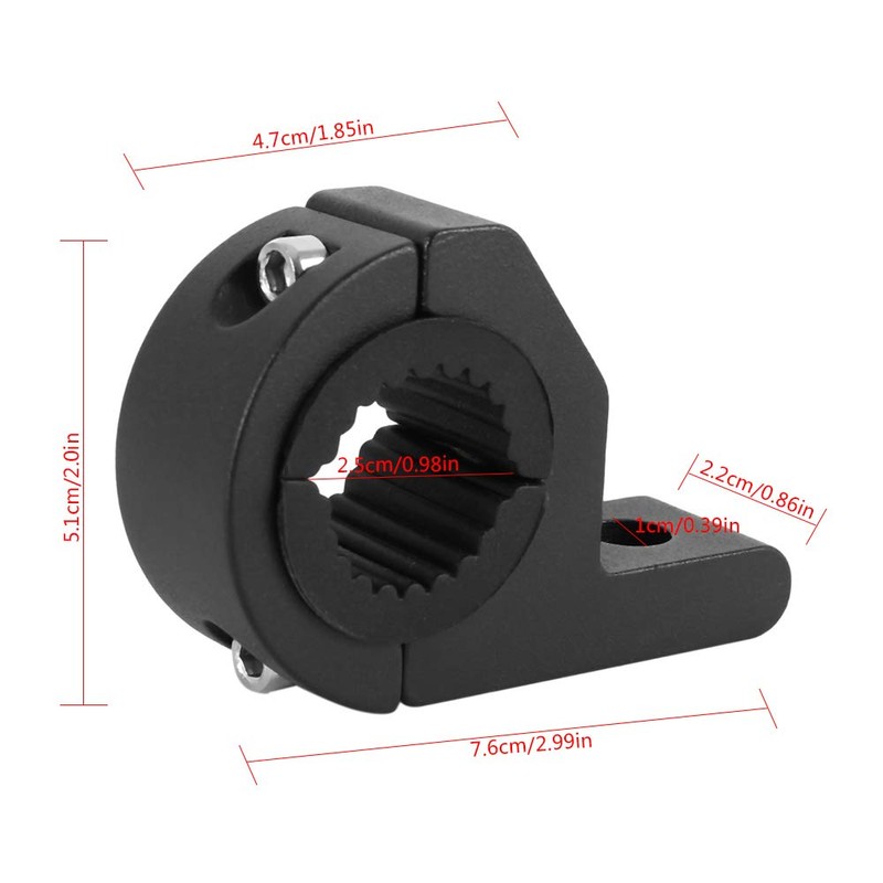 2pcs 19-30MM Universal Work Light Tube Clamp Mounting Bracket Bull