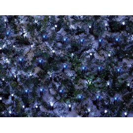 Premier Housewares 180 Net LED Light - Blue/White
