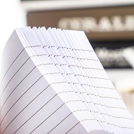 Index Cards White Study Cards, 240PCS Flash Cards 3x5 Both Ruled Side for School Office