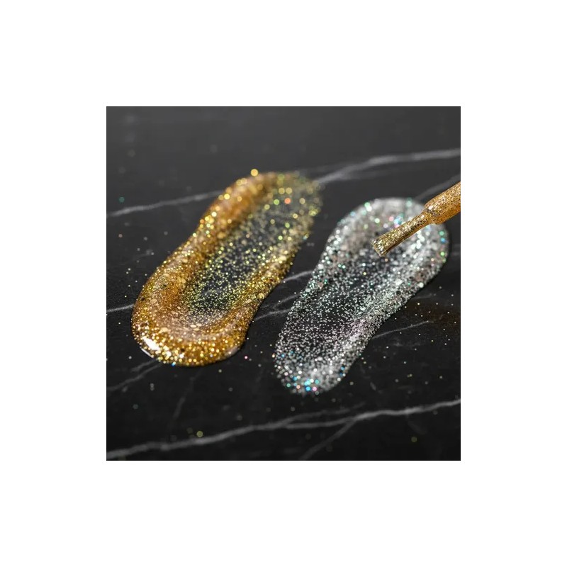 2 Pzas Esmalte Delineador Para Uñas Acrílicas Gel Glitter