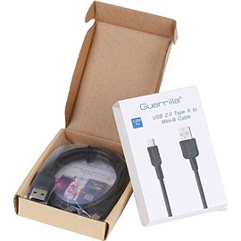 Texas Instrument Guerrilla USB cable for TI 84 Plus, TI 84 Plus C Silver Edition, TI 89 Titanium, TI Nspire CX & CX CAS graphing calculators, Black