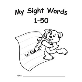 My Own Books(tm) Sight Words 1-50