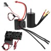 Waterproof 3660 3800KV Brushless Motor 80A Brushless ESC Heatsink Combo