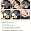 Unbranded 4 Holes Egg Fry Pan Pancake Maker Non-stick Egg
