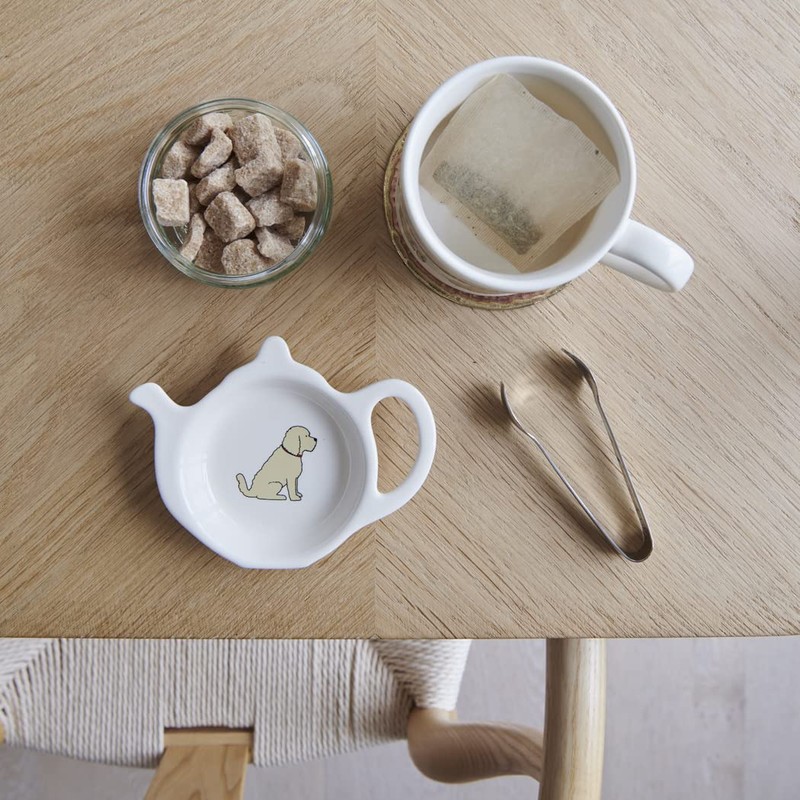 Apricot Cockapoo/Labradoodle Teabag Dish