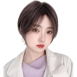 [BrightLala] Wig Short Bob Full Wig Short Bob Wig Ladies Wig Women Black Hair Male Cross-dressing tf1754-KN