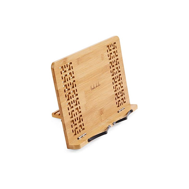 Bamboo Book Stand and Reading Rest – Adjustable – Foldable