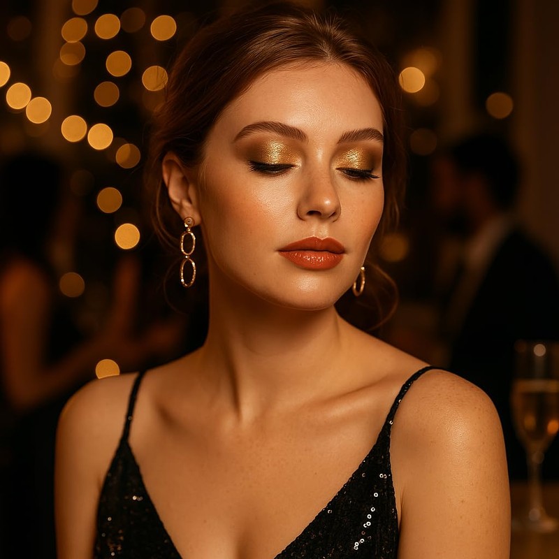2PCS Metallic Liquid Eyeshadow Set – Glitter Gold & Starry