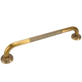 Copper Grab Handle for Shower 42 Cm Bath Handle Wall Handle Shower Handle Metal Safety Handle Non-Slip Grab Handles for Seniors and Children Color Bronze